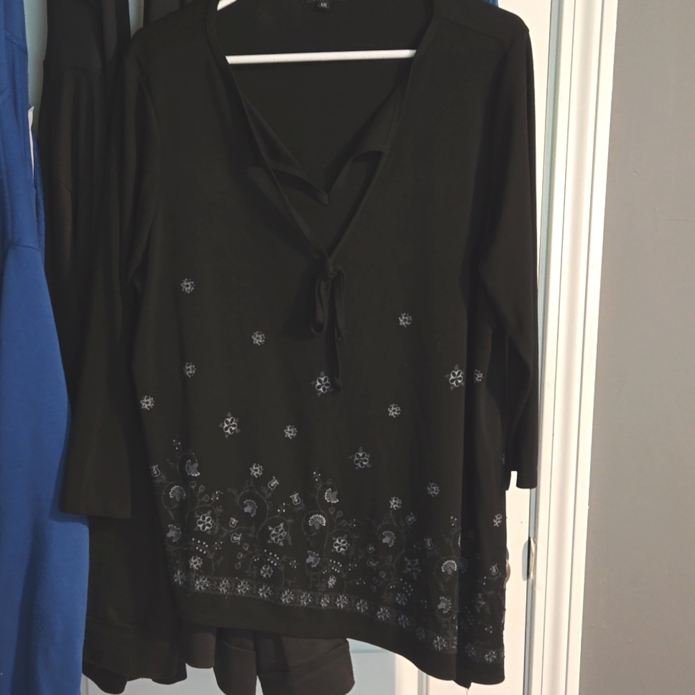Black shirt with a few beads